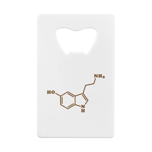 セロトニン分子化学式 クレジットカード栓抜き (裏面)