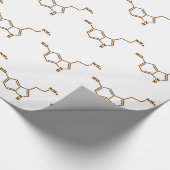 セロトニン分子化学式 ラッピングペーパー (角)