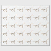 セロトニン分子化学式 ラッピングペーパー (フラット)