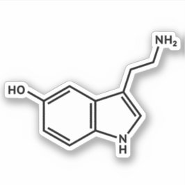 セロトニン分子構造 シール
