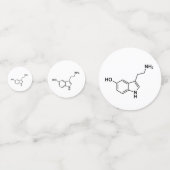 セロトニン化学式科学記号要素 コンフェッティ (裏面)