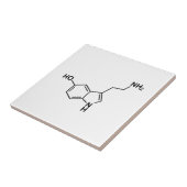 セロトニン化学式科学記号 タイル (側面)