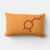 セロトニン – ドーパミン – 愛と幸福 ランバークッション (裏面)