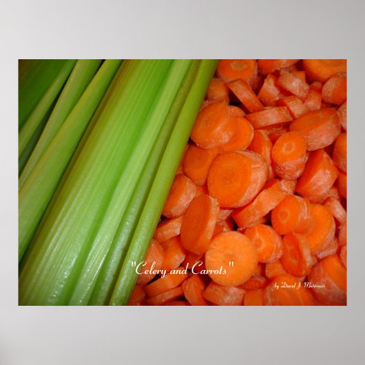 セロリとニンジンのポスター ポスター (正面)