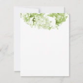 セロリーグリーン単色リース返信カード 出欠カード (裏面)