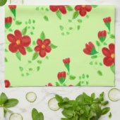 セロリーグリーン キッチンタオル (折り畳み)