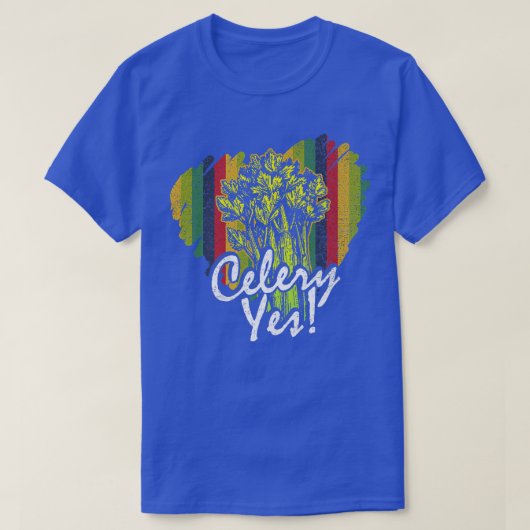 セロリYesおもしろい野菜園芸家339 Tシャツ (デザイン正面)