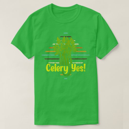 セロリYesおもしろい野菜園芸家341 Tシャツ (デザイン正面)