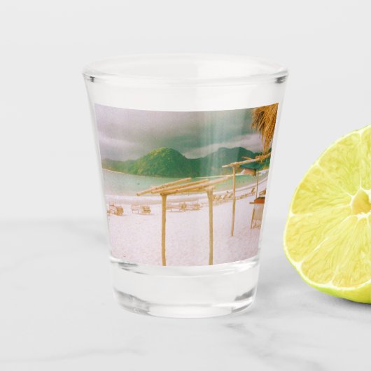 セロンベラナクビーチ – ロンボク – インドネシア ショットグラス (正面)