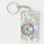 セワード空港図/図表 キーホルダー (正面)