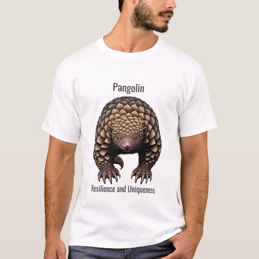 センザンコウ - 復元力とユニークさ Tシャツ (正面)