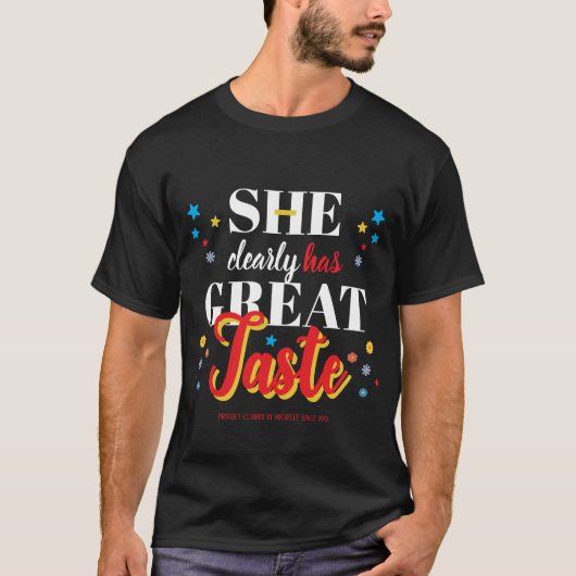 センスがいいのは明らか おもしろ夫用 Tシャツ (正面)