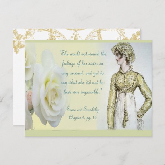 センスと感性シスター引用文 ポストカード (正面/裏面)