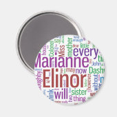 センスと感性ワードクラウド マグネット (正面/裏面)