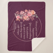 センスと感性引用文I – かわいいスタイル シェルパブランケット (正面)