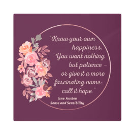 センスと感性引用文I – かわいいスタイル メタルプリント