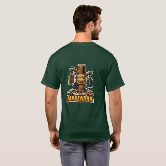 センスイの必需品 ネイチャーズマキワラ 武道 Tシャツ (裏面フル)