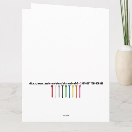 センセーショナルなシニアゴルファー カード (裏面)