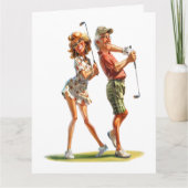 センセーショナルなシニアゴルファー カード (正面)