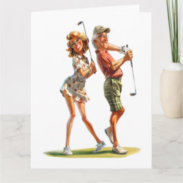 センセーショナルなシニアゴルファー カード