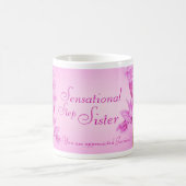 センセーショナルなステップシスター薄紫オーキッドマグ コーヒーマグカップ (中央)