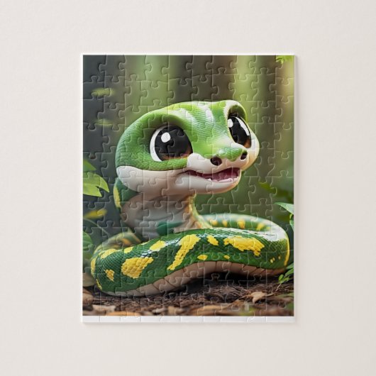センセーショナルなヘビパズル ジグソーパズル (縦)