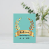 センセーショナルなローレルリーフ最高のハッピーファミリー ポストカード (スタンド正面)