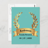 センセーショナルなローレルリーフ最高のハッピーファミリー ポストカード (正面/裏面)