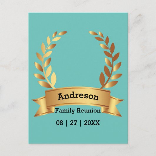 センセーショナルなローレルリーフ最高のハッピーファミリー ポストカード (正面)