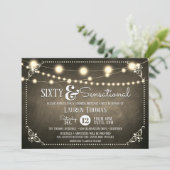 センセーショナルな六十歳のサプライズ誕生日パーティー 招待状 (スタンド正面)