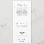 センセーショナルな多肉食結婚式 プログラム (裏面)