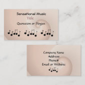 センセーショナル音楽業界 名刺 (正面/裏面)