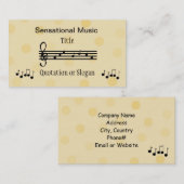 センセーショナル音楽業界 名刺 (正面/裏面)