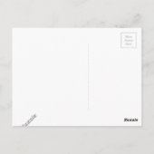 センセーションストライプのタイガーバーブフィッシュアートプリント ポストカード (裏面)