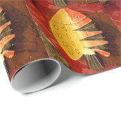 センセーションストライプのタイガーバーブフィッシュアートプリント ラッピングペーパー (ロールコーナー)