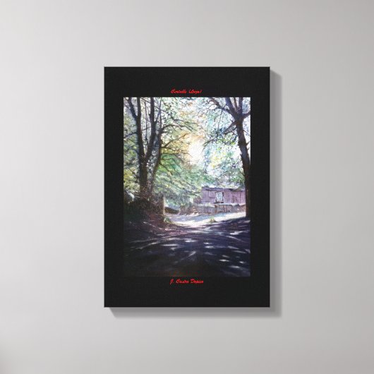 センタル語（ルゴ） キャンバスプリント (正面)