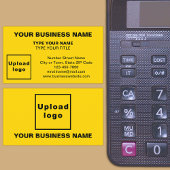 センターにアラインされたスタイルイエロー名刺 名刺