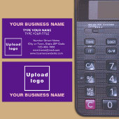 センターにアラインされたスタイル紫の名刺 名刺