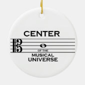 センターオブミュージカルユニバースアルトクレフ、 音符記号オーナメント セラミックオーナメント (裏面)