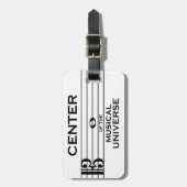 センターオブミュージカルユニバースアルトクレフ、 音符記号デザイン ラゲッジタグ (正面縦)