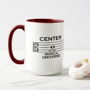 センターオブミュージカルユニバースアルトクレフ、 音符記号15oz Mug マグカップ