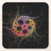 センターコースターで結合紙 スクエアペーパーコースター (正面)