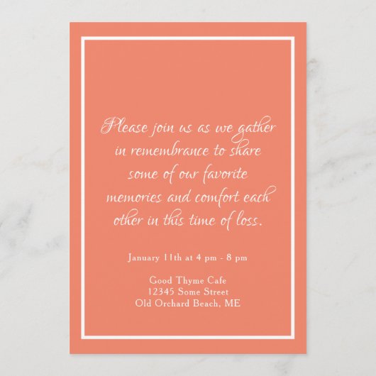 センターサークル写真記念招待状 プログラム (裏面)