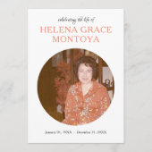 センターサークル写真記念招待状 プログラム (正面)