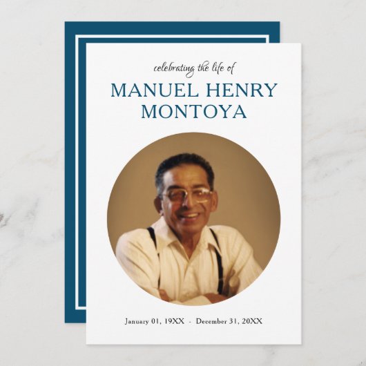 センターサークル写真記念招待 プログラム (正面/裏面)