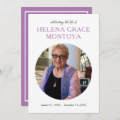 センターサークル写真記念招待 プログラム (正面/裏面)