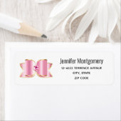 センタージェムストーンアドレス付きピンクグラムボウ ラベル (インサイチュ)