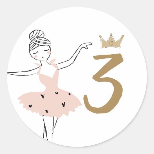 センターステージ誕生日パーティー ラウンドシール (正面)