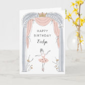 センターステージ誕生日 カード (黄色い花)