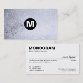 センタースポットモノグラム – シャボン玉 名刺 (正面/裏面)